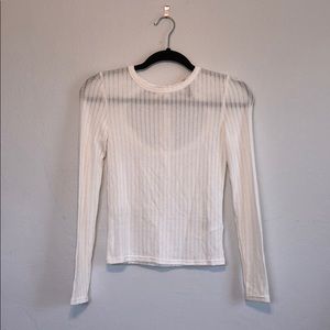 H&M White Long Sleeve